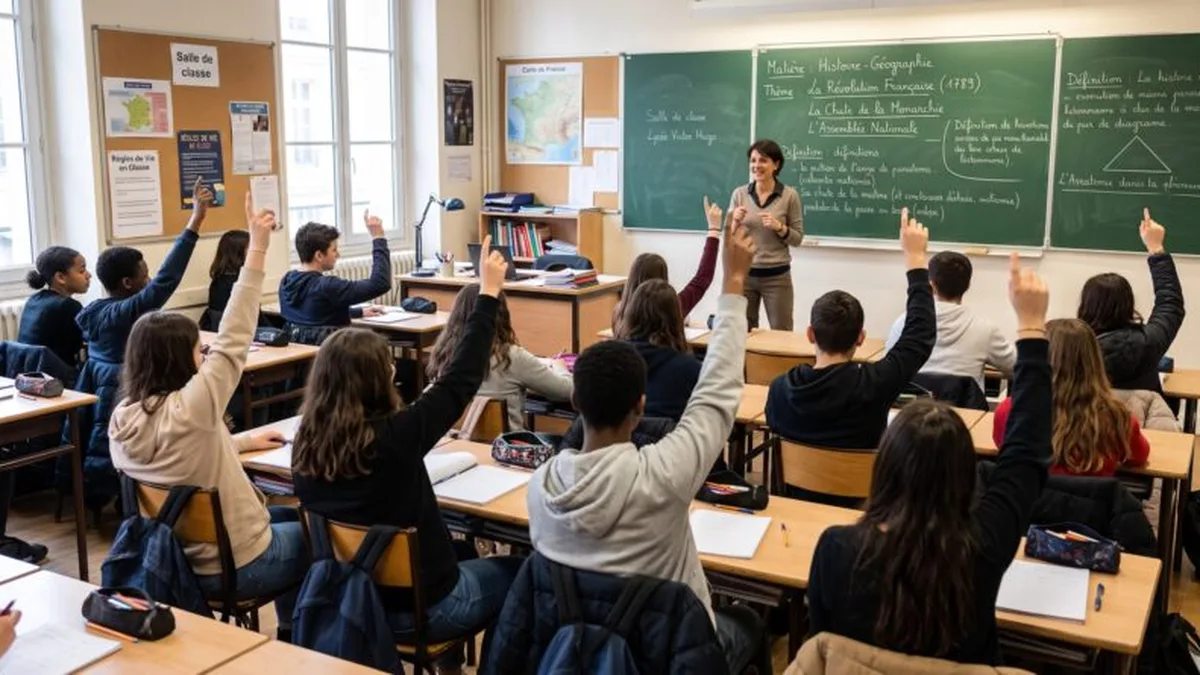 Des élèves en classe : les étudiants non boursiers auraient été les seuls à payer
