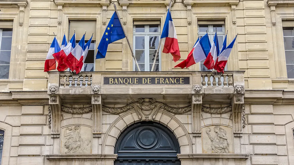 Le siège de la Banque de France à Paris