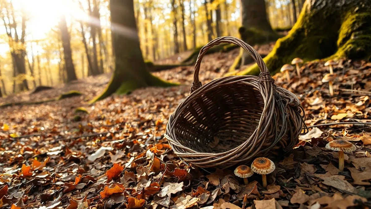 Sous-bois en octobre : les pluies automnales sur un sol encore chaud déclenchent la pousse des cèpes