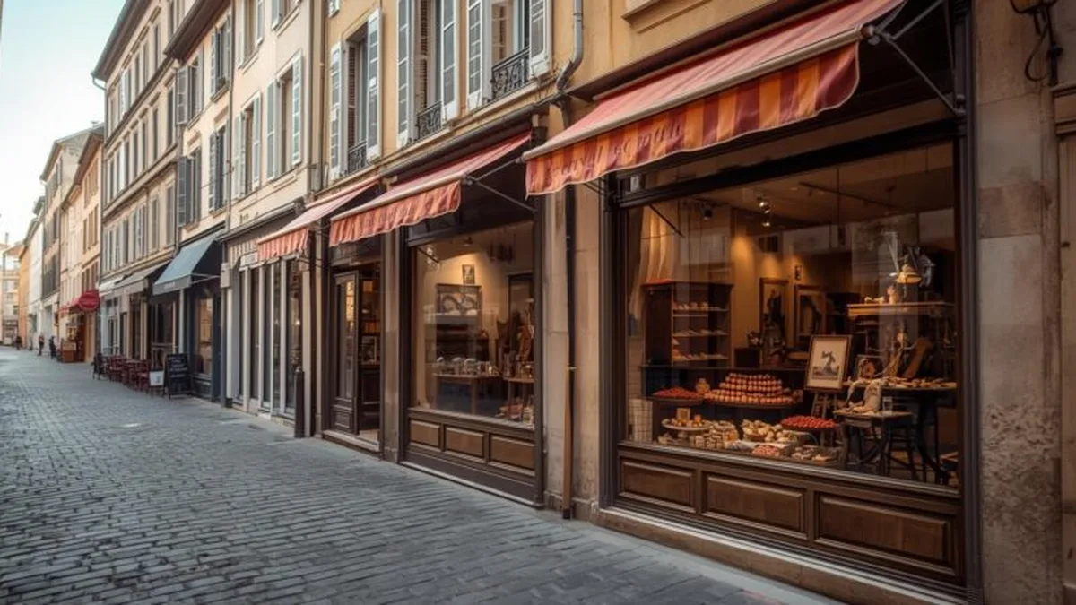 Une rue commerçante en France : au moins 3 000 commerces ont été dégradés ou pillés ce week-end, selon le gouvernement (photo d&rsquo;illustration)