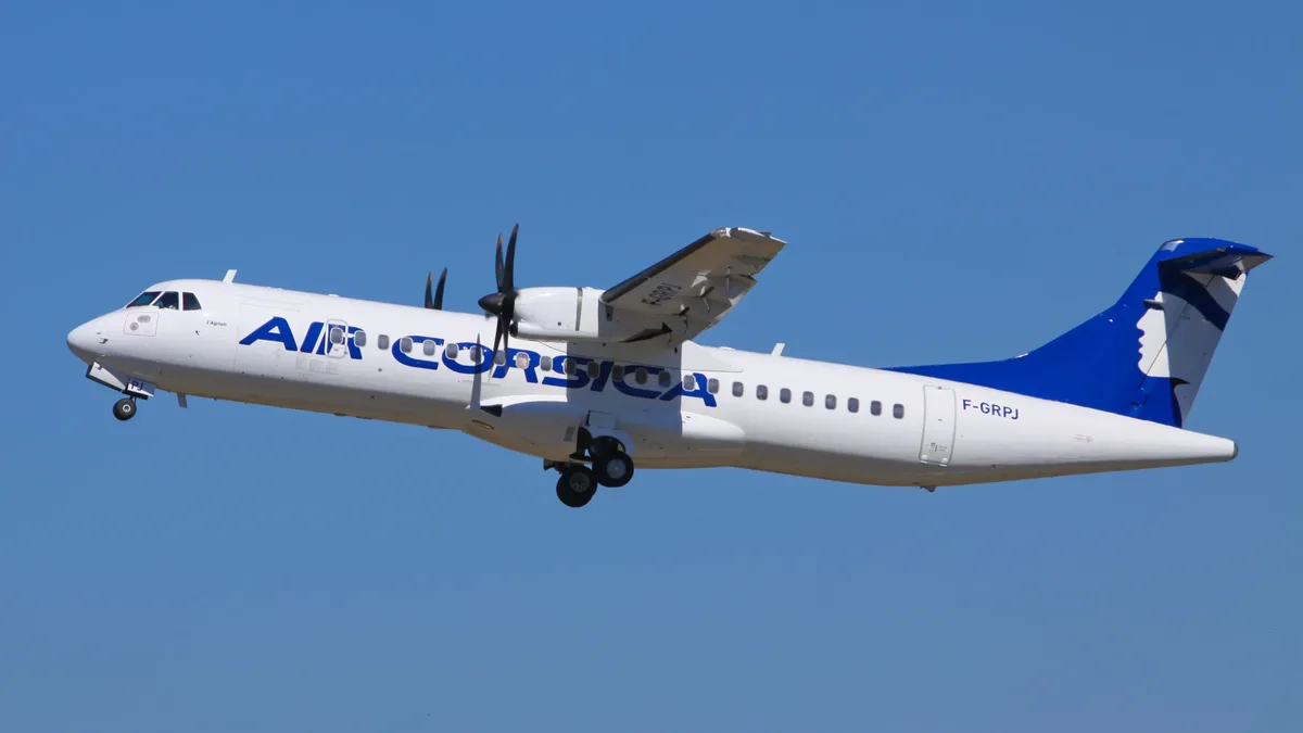 Un ATR 72-600 d&rsquo;Air Corsica au décollage