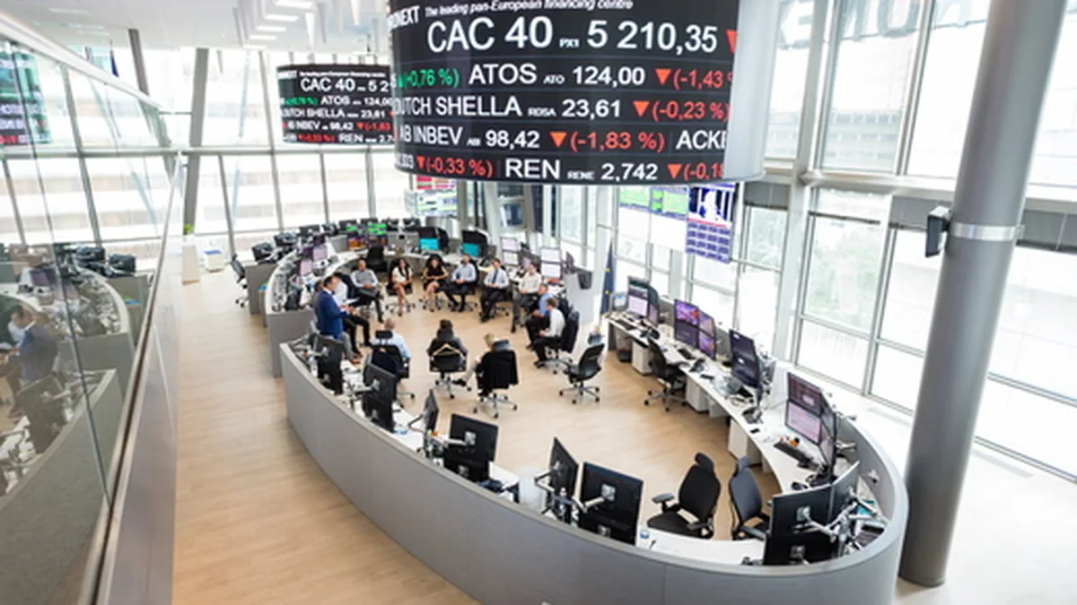 La salle des marchés d&rsquo;Euronext à la Défense