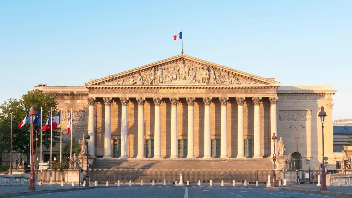 L&rsquo;Assemblée nationale à Paris