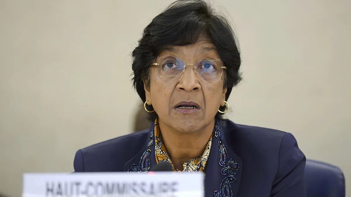 Navi Pillay s&rsquo;adressant au Conseil des droits de l&rsquo;homme de l&rsquo;ONU à Genève