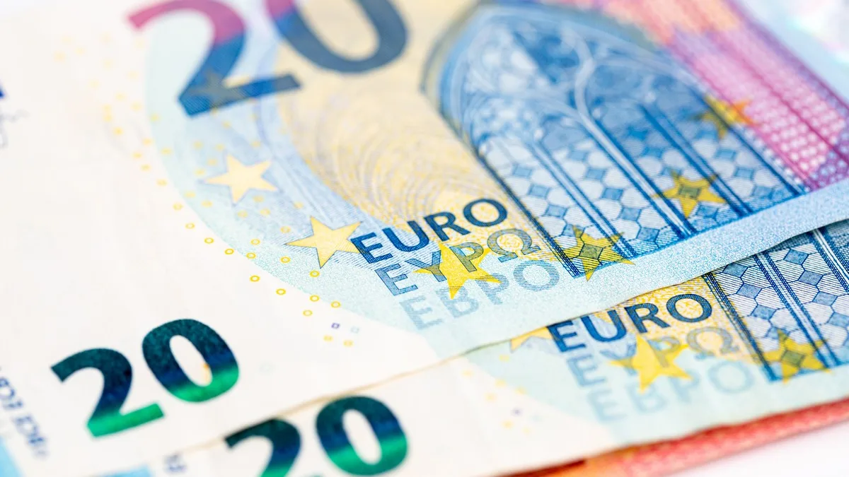 Des billets de 20 euros en gros plan